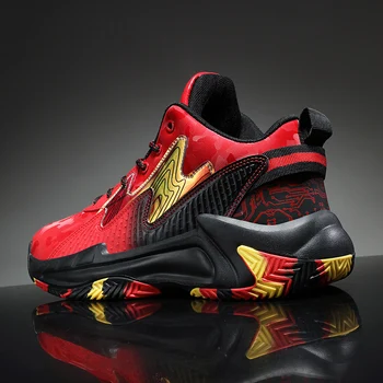 Новые мужские баскетбольные кроссовки, нескользящая удобная спортивная обувь для подростков, размер 36-46