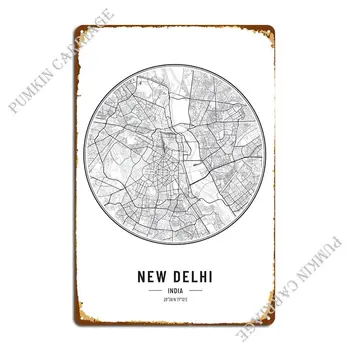 Нью-Дели, Индия, Металлическая вывеска, настенные таблички, Плакат с жестяной вывеской для вечеринок, клуба, кинотеатра