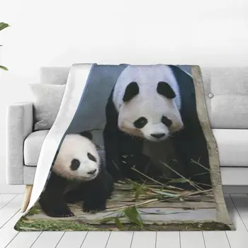 Одеяло Fubao Aibao Panda Fu Bao Супер Теплое Фланелевое Флисовое Покрывало для Постельного Белья И Декора Комнаты