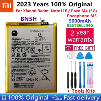 Оригинальный Высококачественный Аккумулятор BN5H ДЛЯ Xiaomi Redmi Note11E/POCO M4 5G/Pocophone M5 Емкостью 5000 мАч, Аккумуляторы Для Телефонов Bateria