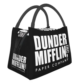 Офисное Телешоу Dunder Mifflin Paper Company Lunch Bag Женская Сумка-Холодильник с Термоизолированным Ланч-Боксом для Школьных Рабочих Сумок Для Пикника