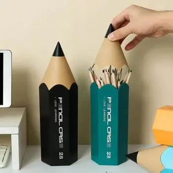 Пенал большой емкости для настольных компьютеров Пластиковый пенал в форме карандаша, креативный Уникальный держатель для карандашей, подарки для девочек