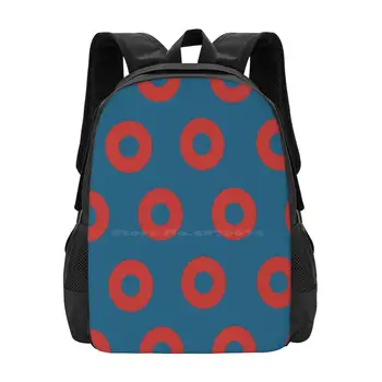 Пончики Фишмана-Phish Teen College Student Backpack Pattern Design Bag Phish Facemask Джон Фишман Генриетта Ред Пончики Трей