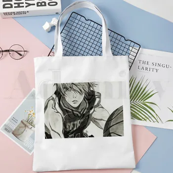 Популярное японское аниме Kuroko No Basket, баскетбольные сумки, сумки через плечо, повседневная женская сумка для покупок, женская элегантная холщовая сумка