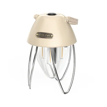 Походная лампа Перезаряжаемая Портативная Походная лампа для горного кемпинга на открытом воздухе Белый свет, теплый свет, Перезаряжаемая лампа для палатки Type-C