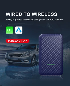 Проводной и беспроводной адаптер CarPlay, Проводной и беспроводной автоматический ключ Android для автомобилей CarPlay OEM-производителей, Быстрое подключение, Подключи и играй