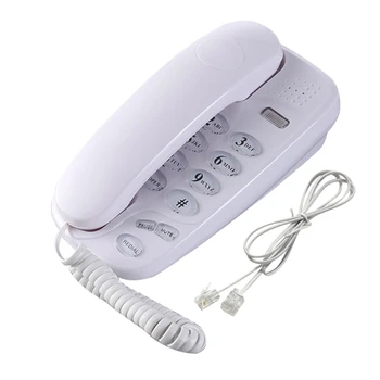 Проводной стационарный настенный телефон с возможностью повторного набора номера без звука и вызова настенного телефона T3EB
