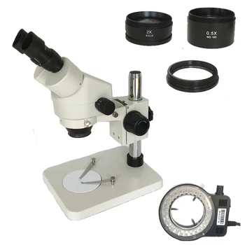 Промышленный Бинокулярный Стереомикроскоп 3.5X-90X Zoom Увеличитель SMD Пайка Microscopio Для Ювелирных Изделий Набор Инструментов Для Ремонта Телефона