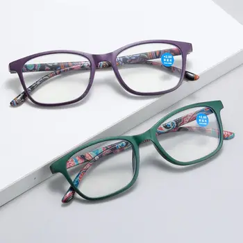 Прочность: 1,0 ~ 4,0 x Очки для чтения, Ретро прямоугольные пластиковые очки для чтения в оправе для мужчин и женщин