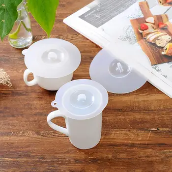 Пылезащитные Силиконовые крышки для чайных чашек, силиконовые герметичные крышки для чашек, Термостойкие Многоразовые Герметичные крышки, Кухонные принадлежности