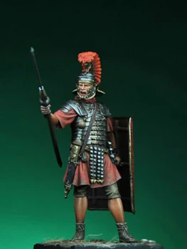 Разобранный 1/24 древний стендовый воин со щитом Фигурка из смолы миниатюрные модельные наборы Неокрашенный