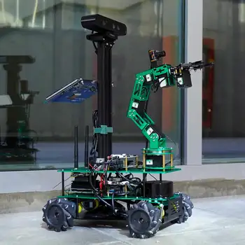 Робот со всенаправленным перемещением ROSMASTER X3 PLUS на базе ROS, оснащенный лидаром, камерой глубины, роботизированной рукой 6DOF