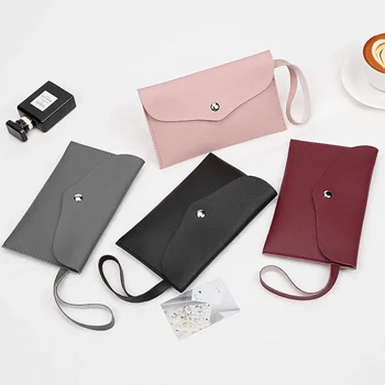 Ручная сумка, новый кошелек для монет из корейской трансграничной кожи Instagram, однотонные и простые подарки