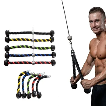 Сверхмощная веревка для тренировки бицепсов и трицепсов На выбор Несколько цветов Тренажера для фитнеса Спортивные аксессуары