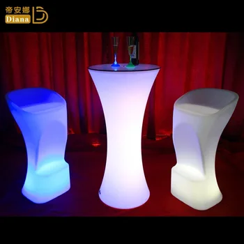 Светодиодная Красочная светящаяся мебель Барные столы и стулья Декоративная мебель KTV Водонепроницаемый барный стул для бара