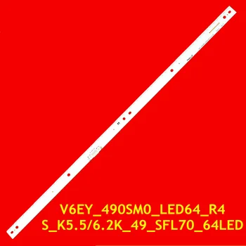 Светодиодная лента для UE49K5500 UE49K5600 UE49K6000 UE49K6300 UE49K6500 UE49M5500 UE49M5600 UE49M6000 UE49M6300 V6_490SM0_LED64_R4