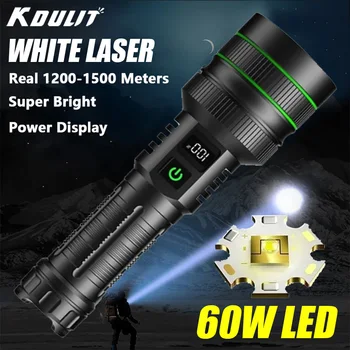 Светодиодный фонарик высокой мощности мощностью 60 Вт, USB-перезаряжаемый тактический фонарь сверхдальнего действия, аварийный Портативный фонарь для кемпинга на открытом воздухе