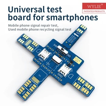 Сигнал смартфона WYLIE SIM, универсальная тестовая плата, обнаружение одной и двух карт, обнаружение SD-карты для IPHONE, инструмент для ремонта Android