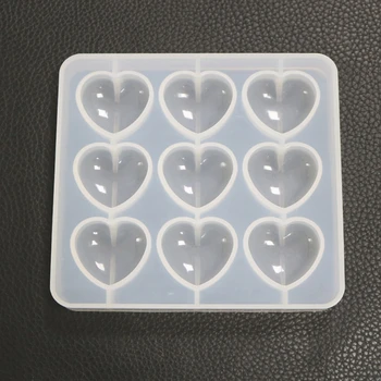 Силиконовая форма для выпечки Love Heart с 9 отверстиями для креативного украшения торта Candy
