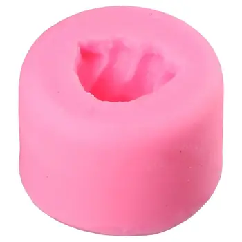 Силиконовые формы для 3D белого медведя, силиконовые формы для 3d свечей, розовые мини-формы 4,5 * 3 см, силиконовые формы для украшения торта