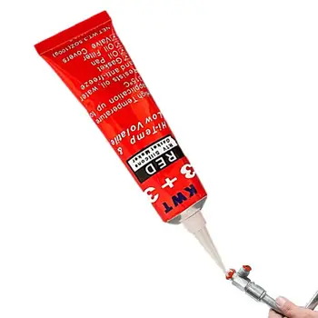 Силиконовый герметик для прокладок Красный клей из силиконовой резины, герметик для двигателя, 100 г Многоцелевого клея и герметика для прокладок двигателей