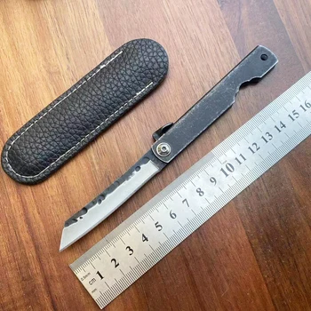 Складной карманный нож Higonokami Японский инструмент выживания для кемпинга на открытом воздухе Портативная самооборона EDC Фруктовые Ножи Открывалка для коробок
