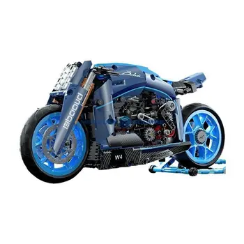 Скоростной Мотоцикл Diavel MOC 10217 Высокотехнологичный Внедорожный Мотоцикл Модель Строительные Блоки Кирпичи Набор Транспортных Средств Креативная Игрушка Aldult Подарок