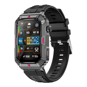 Смарт-часы с Bluetooth-вызовом Для мужчин, 1,57-дюймовый HD-дисплей, Мониторинг состояния IP67, Водонепроницаемая Сверхбольшая батарея, спортивные умные часы 2023