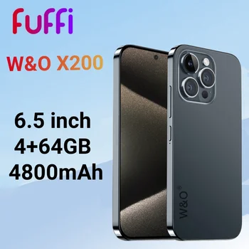 Смартфон FUFFI W & O X200 Android 6,5 дюймов 64 ГБ ПЗУ 4 ГБ ОЗУ Мобильные телефоны 4800 мАч Сеть 4G Google Play Оригинальные Мобильные телефоны