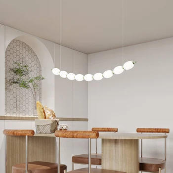 Современные светодиодные подвесные светильники для столовой настольная барная лампа домашнего декора внутреннее освещение 2023 новый зеленый белый золотой цвет шнурных светильников