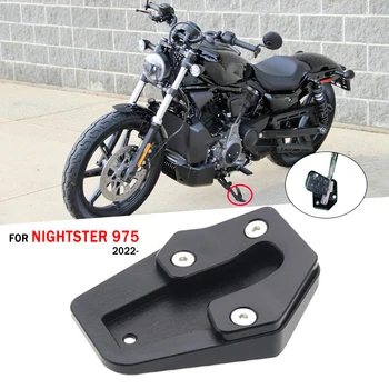 Увеличитель боковой подставки для ног мотоцикла с ЧПУ, опорная пластина, удлинитель подставки для Harley Nightster975 RH975 RH 975 2022 2023