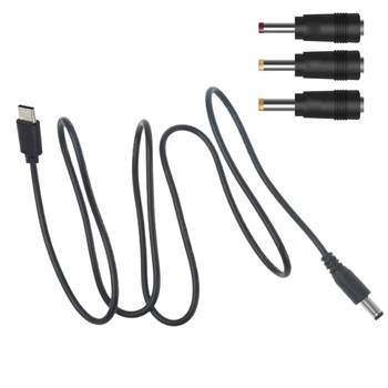 Универсальный кабель USB C Type C до 2,5 мм/3,5 мм/4,0 мм/5,5 мм для маршрутизатора, светодиодной подсветки, вентилятора и устройств с напряжением 5 В