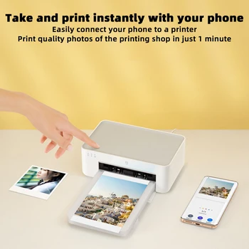 Фотопечать, беспроводная печать, водонепроницаемый принтер для мобильного телефона