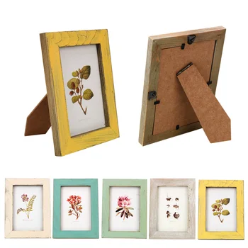 Хороший ДВОР, 5 цветов, деревянные рамки для фотографий Свадебной пары, подарочная креативная винтажная фоторамка для домашнего декора