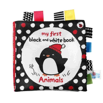 Черно-белые детские книжки, детские игрушки, Животик, Животные для детей, Высококонтрастный новорожденный