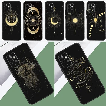 Чехол Galaxy Moon Stars Phase Totem Art Для Samsung Galaxy A34 A54 A14 A52 A32 A12 A22 A72 A42 A13 A33 A53 A51 A71 Чехол
