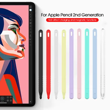 Чехол для Apple Pencil 2-го поколения Для Apple Pencil 2 Премиум Силиконовый Чехол-накладка Для iPad 2018 Pro 12,9 11-дюймовые Чехлы для ручек