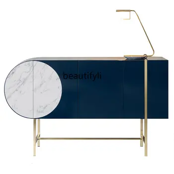 Шкаф для прихожей, итальянский простой современный минималистичный шкафчик, Перегородка в гостиной, длинный узкий стол, Консольные столики