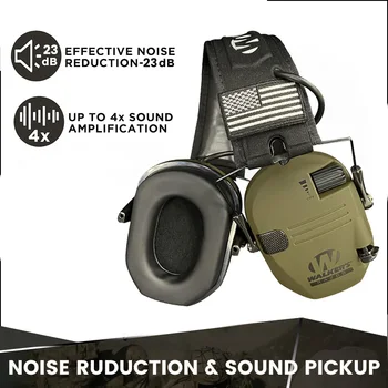 электронная защита слуха, наушники для стрельбы, защита ушей, Охотничьи защитные наушники с защитой от шума