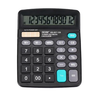 Электронный калькулятор с 12 цифрами, двухзарядный солнечный компьютер, студенческий настольный калькулятор № 5, финансовый калькулятор инженера-аккумуляторщика
