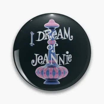 Я мечтаю о Джинни, 3D Логотип, Мягкая кнопка, Булавка, Шляпа для любителей моды, Ювелирные изделия, Женская Брошь, Креативный значок, Одежда, Мультяшный декор, Забавный