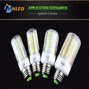 Яркие Светодиодные Кукурузные Лампочки E27 SMD Лампы 220V Освещения Repalce Лампы Накаливания Галогенные Лампы для Украшения дома