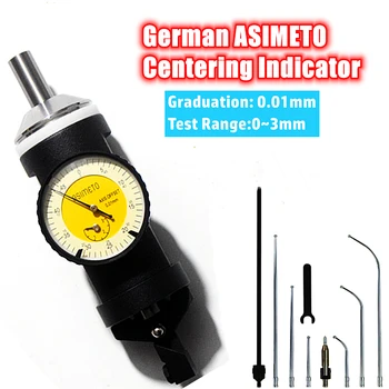 Немецкий индикатор центрирования 0 ~ 3 мм, тестер соосного центрирования, измеритель центральной кромки, Фрезерный инструмент, датчик центрирования с точностью 0,01 мм